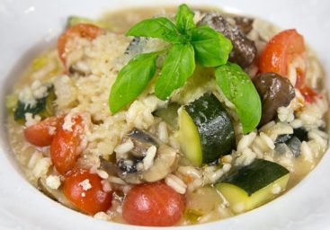 Gemüse-Pilzrisotto