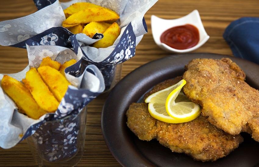 Schnitzel mit Potatoes