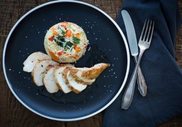 Pouletbrüstchen mit Gemüse