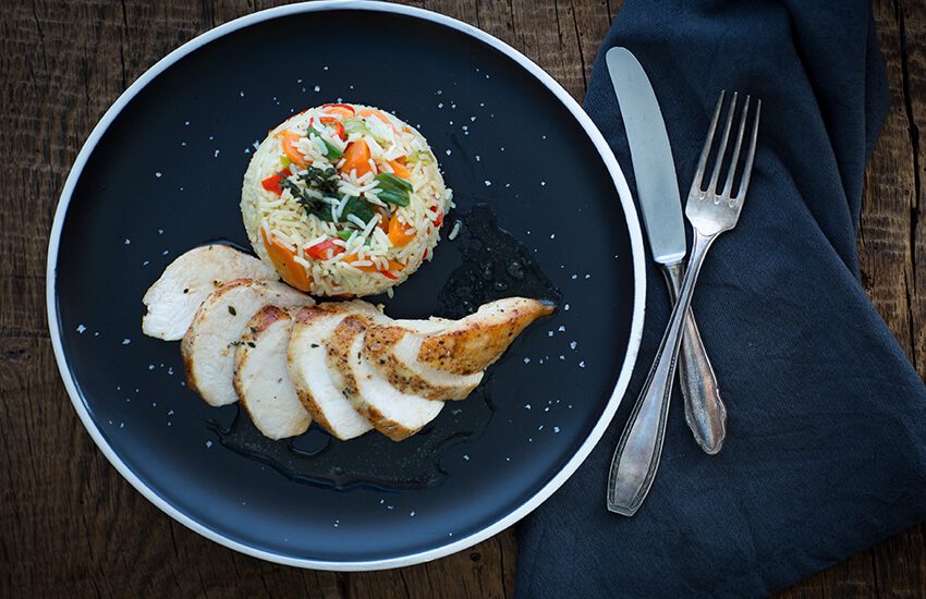 Pouletbrüstchen mit Gemüse